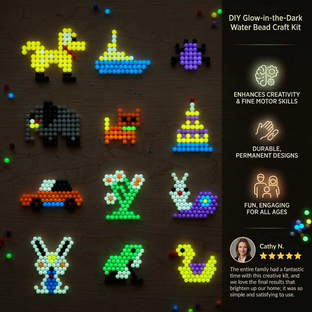 DIY Glow-in-the-Dark Water Bead Craft Kit