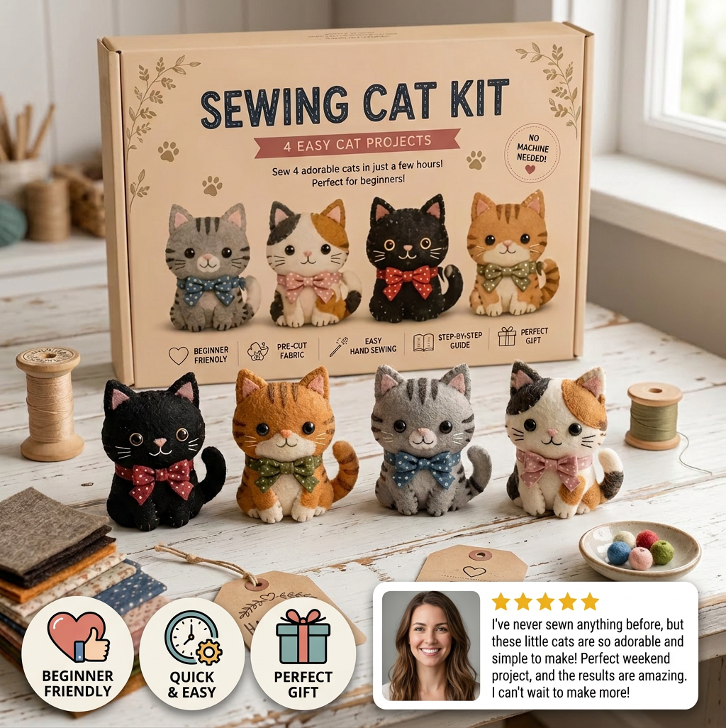 DIY Plush Sewing Kit – Make Your Own Cute Character