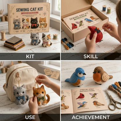 DIY Plush Sewing Kit – Make Your Own Cute Character