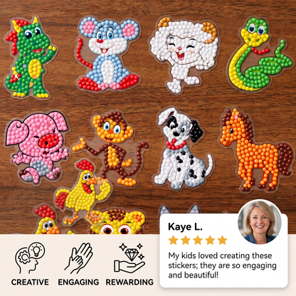 DIY Diamond Art Sticker Craft Kit for Kids