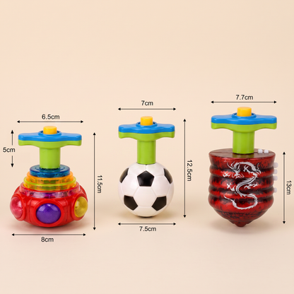 Interactive Light-Up Musical Spinning Top Toy for Kids