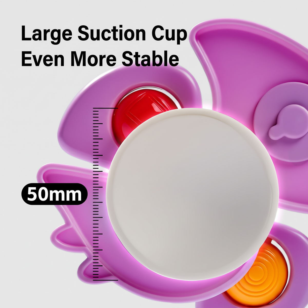 Dinosaur Suction Cup Spinner Toy for Babies & Toddlers Set of 3