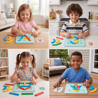 Educational Magnetic Letter & Number Building Set