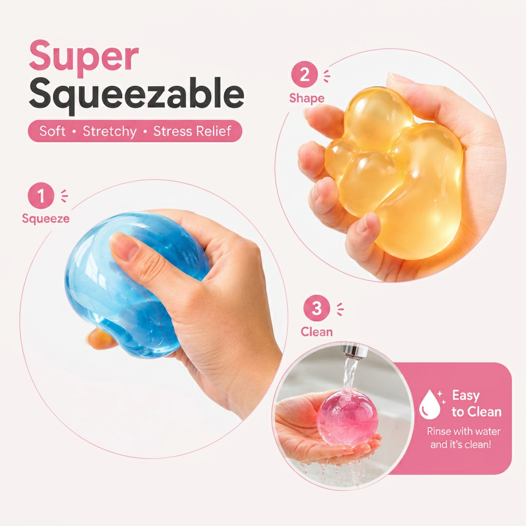 Coconut Oil Stress Relief Squishy Ball