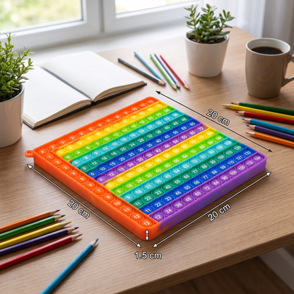 Rainbow Pop Math – Multiplication Fidget Learning Toy