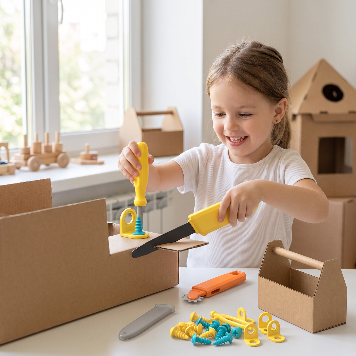 Kids Cardboard Construction Tool Kit