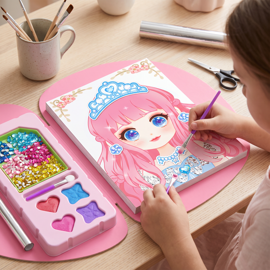 Princess Diamond Painting & Foil Art Book Craft Kit