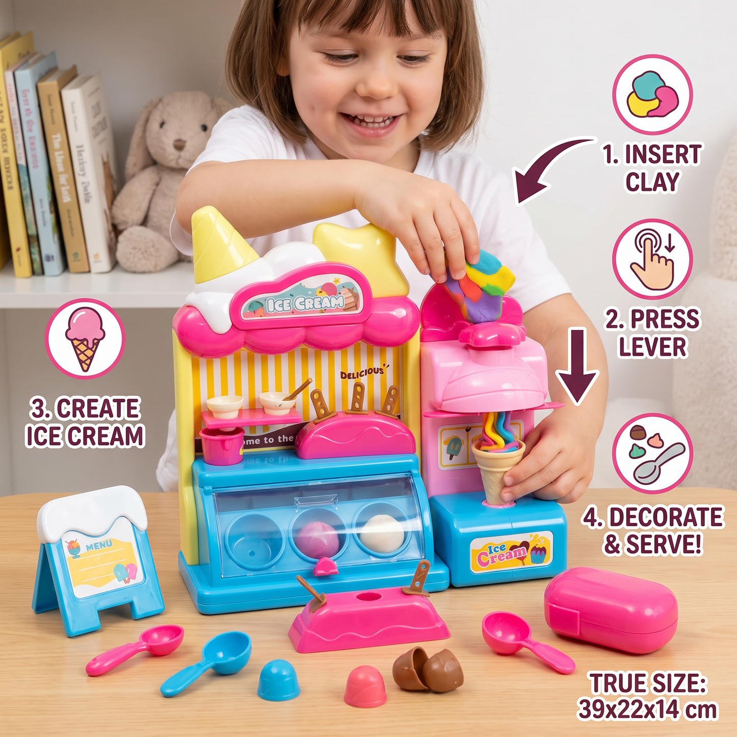 DIY Ice Cream Clay Maker Playset