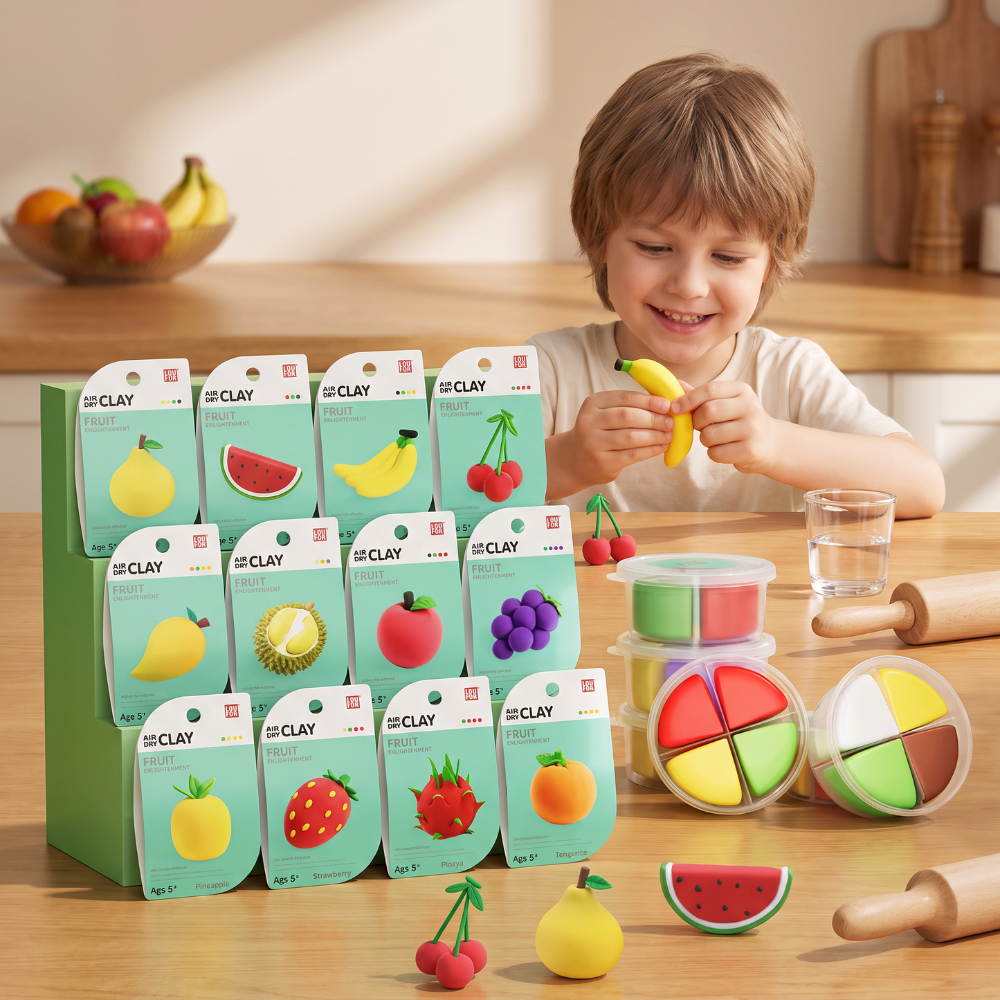 DIY Air Dry Clay Craft Kits for Kids