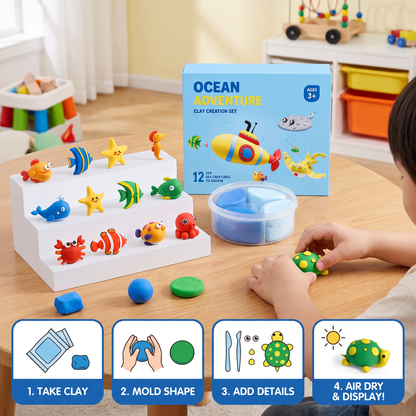 DIY Air Dry Clay Craft Kits for Kids