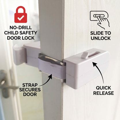 No-Drill Child Safety Door Lock