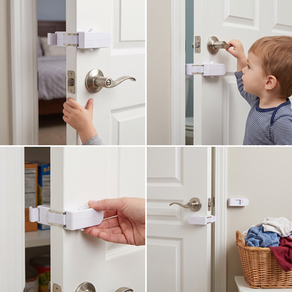 No-Drill Child Safety Door Lock