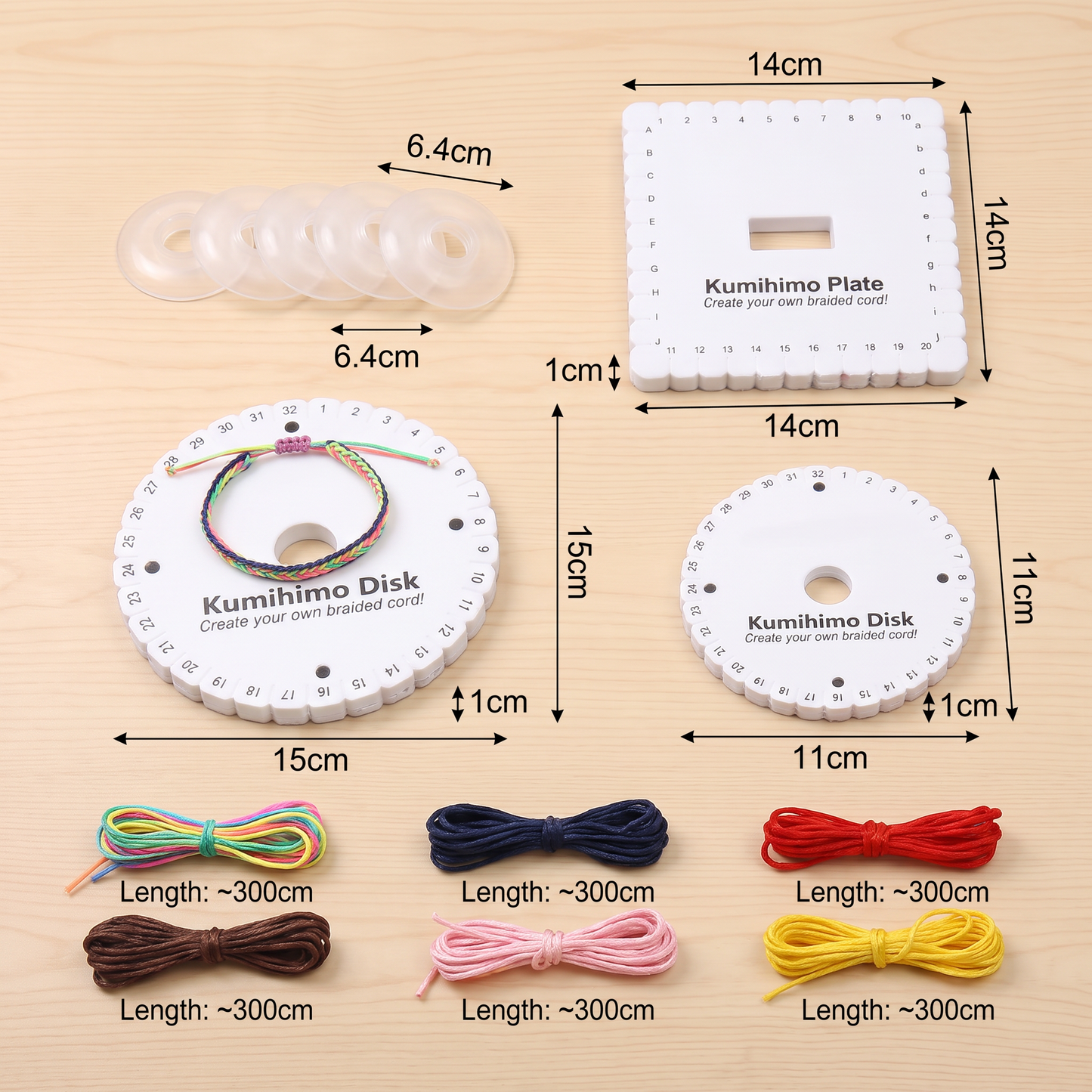 DIY Kumihimo Bracelet Making Kit for Kids