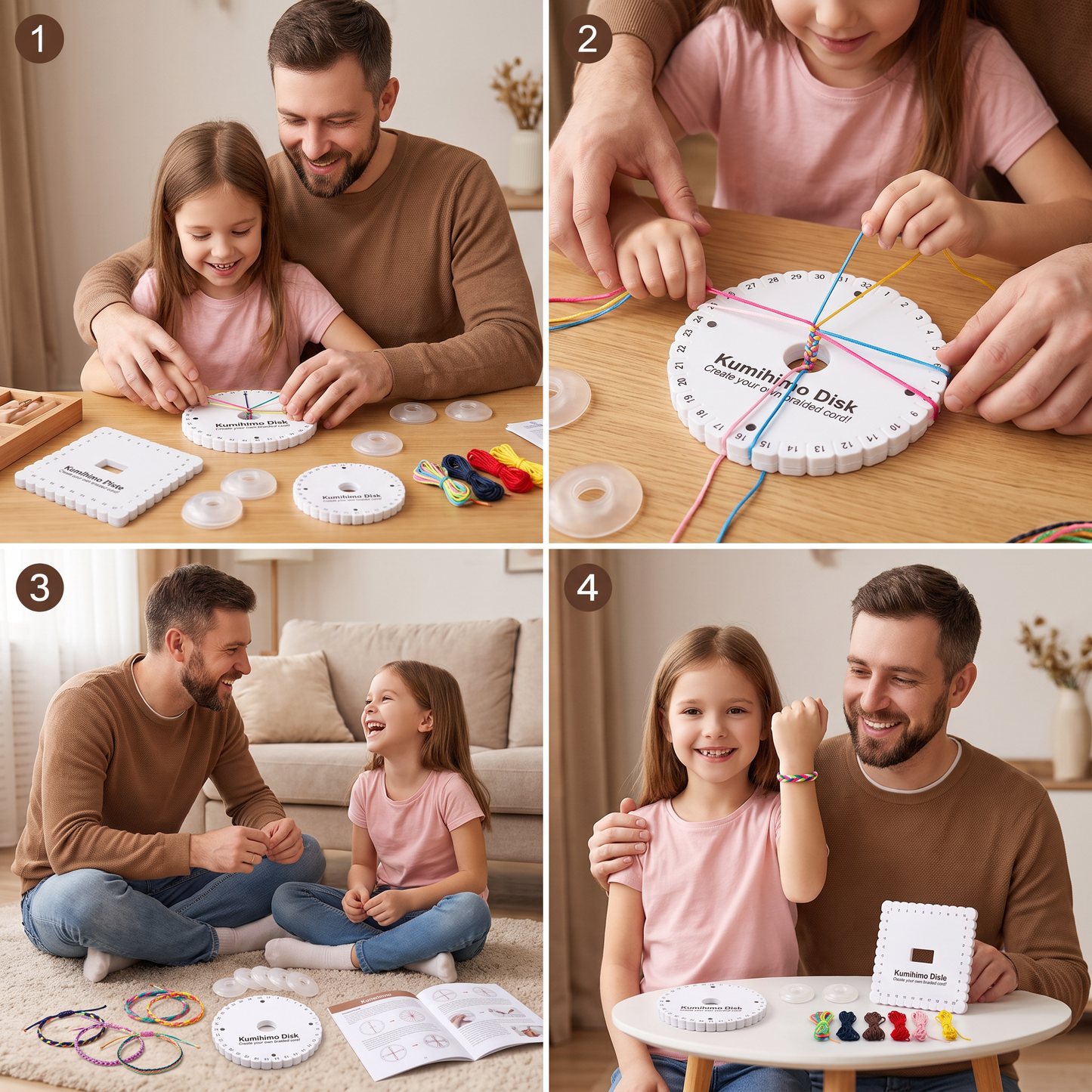DIY Kumihimo Bracelet Making Kit for Kids