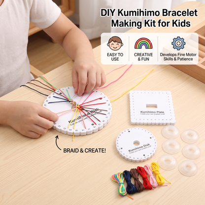 DIY Kumihimo Bracelet Making Kit for Kids