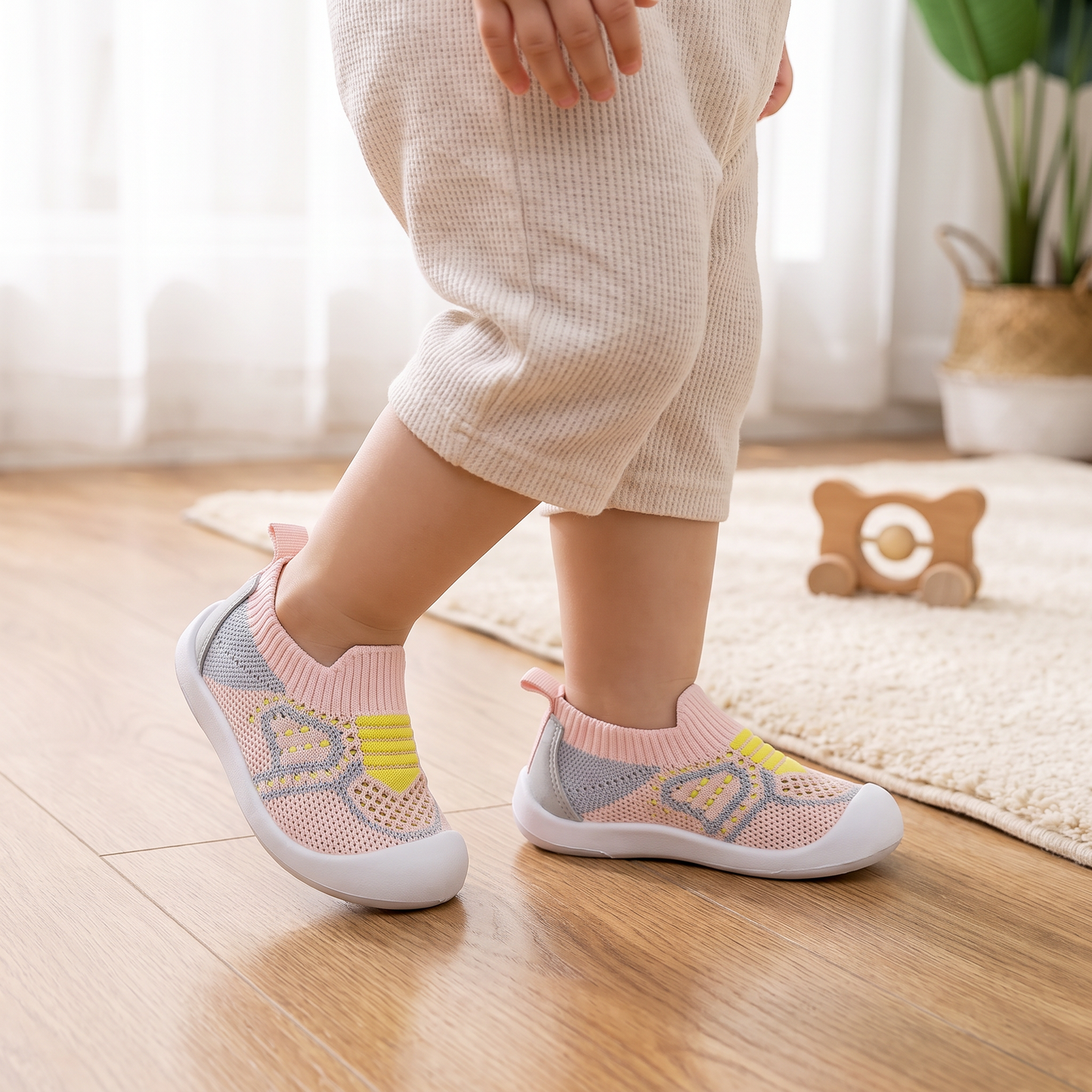 Soft Knit Anti-Slip Baby Sock Shoes for First Steps