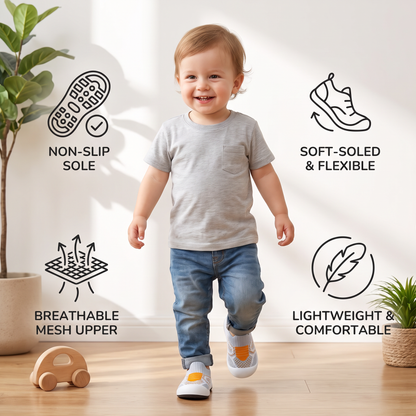 Soft Knit Anti-Slip Baby Sock Shoes for First Steps