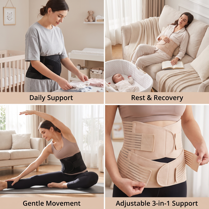 3-in-1 Postpartum Belly Support & Recovery Wrap