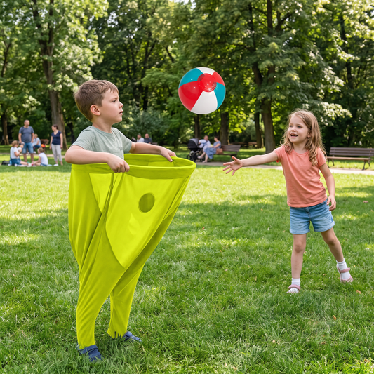 Clown trousers - catching ball family game