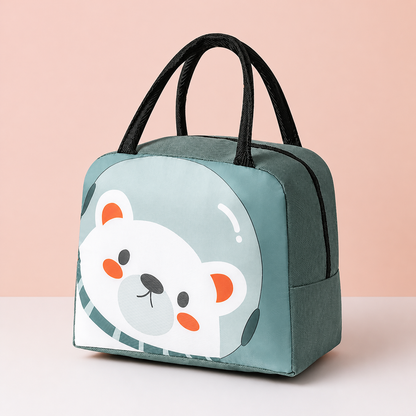 Cartoon Animal Insulated Lunch Bag for Kids