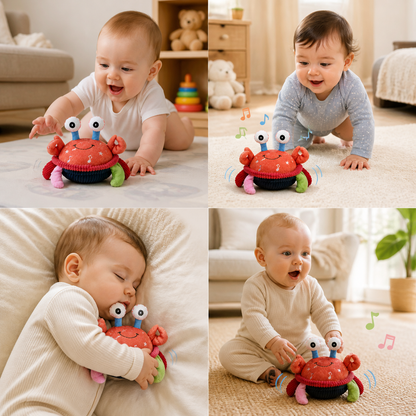 Interactive Musical Crab with Voice Function – Moving Educational Toy for Babies