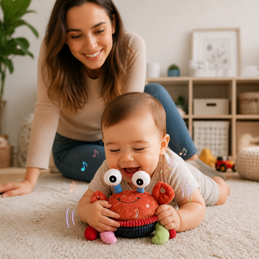 Interactive Musical Crab with Voice Function – Moving Educational Toy for Babies