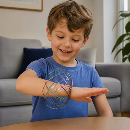 Geometric Spring Fidget Toy – Sensory Stress Relief Sculpture