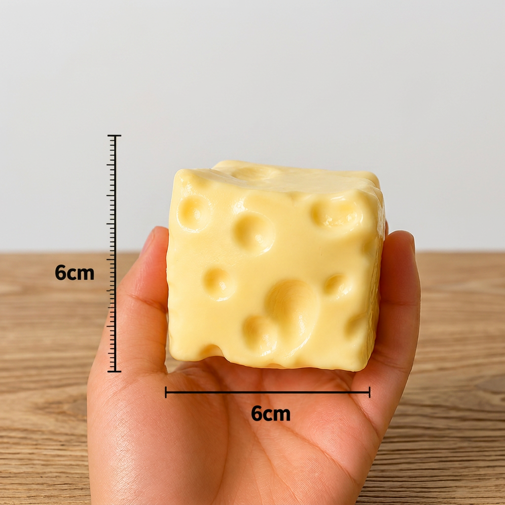 Squishy Cheese Stress Ball – Soft Moldable ASMR Fidget Toy for Stress & Anxiety Relief