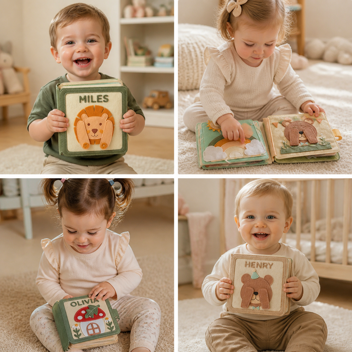 Kids Felt Book Personalized