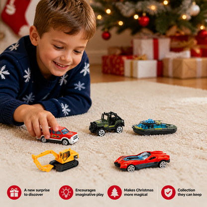 Christmas Die-Cast Car Advent Calendar for Kids