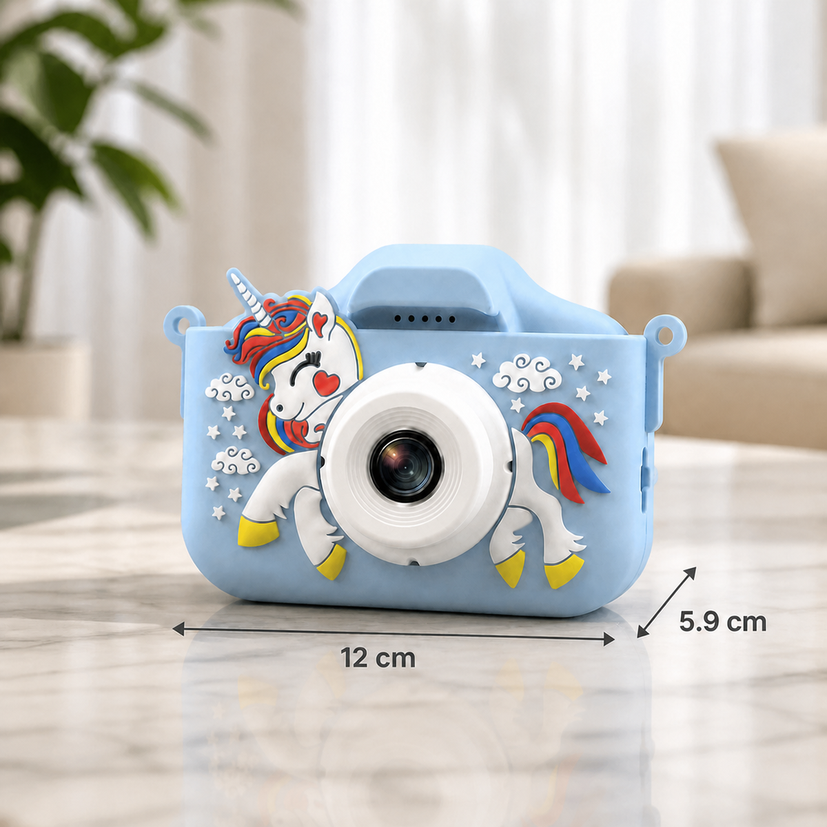 Rechargeable Kids’ Digital Camera with Selfie Mode, HD Video & Silicone Case
