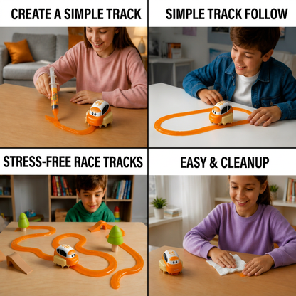 Magic Slime Race Track Set – DIY Electric Car Adventure