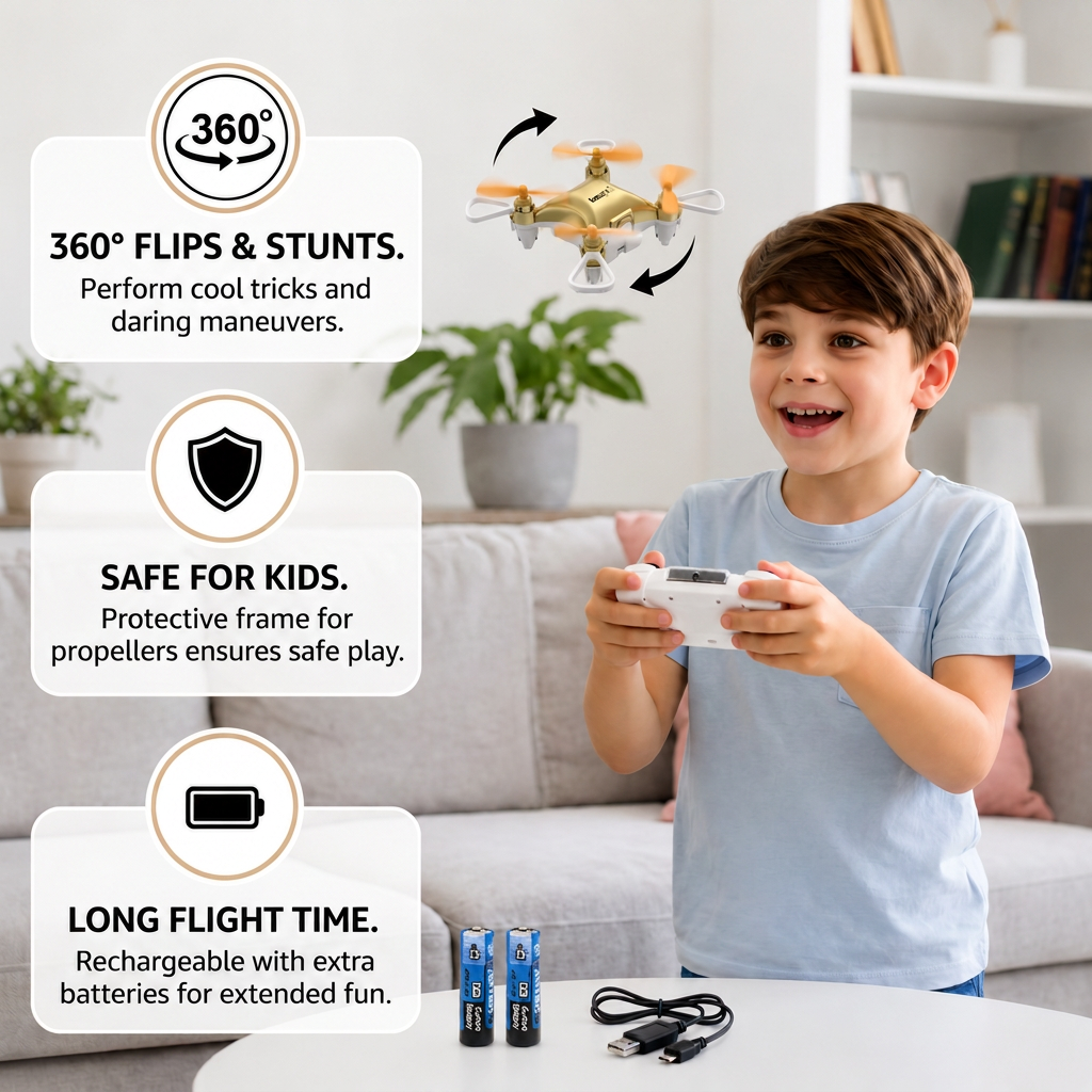 Mini Drone – RC Stunt Flyer for Kids