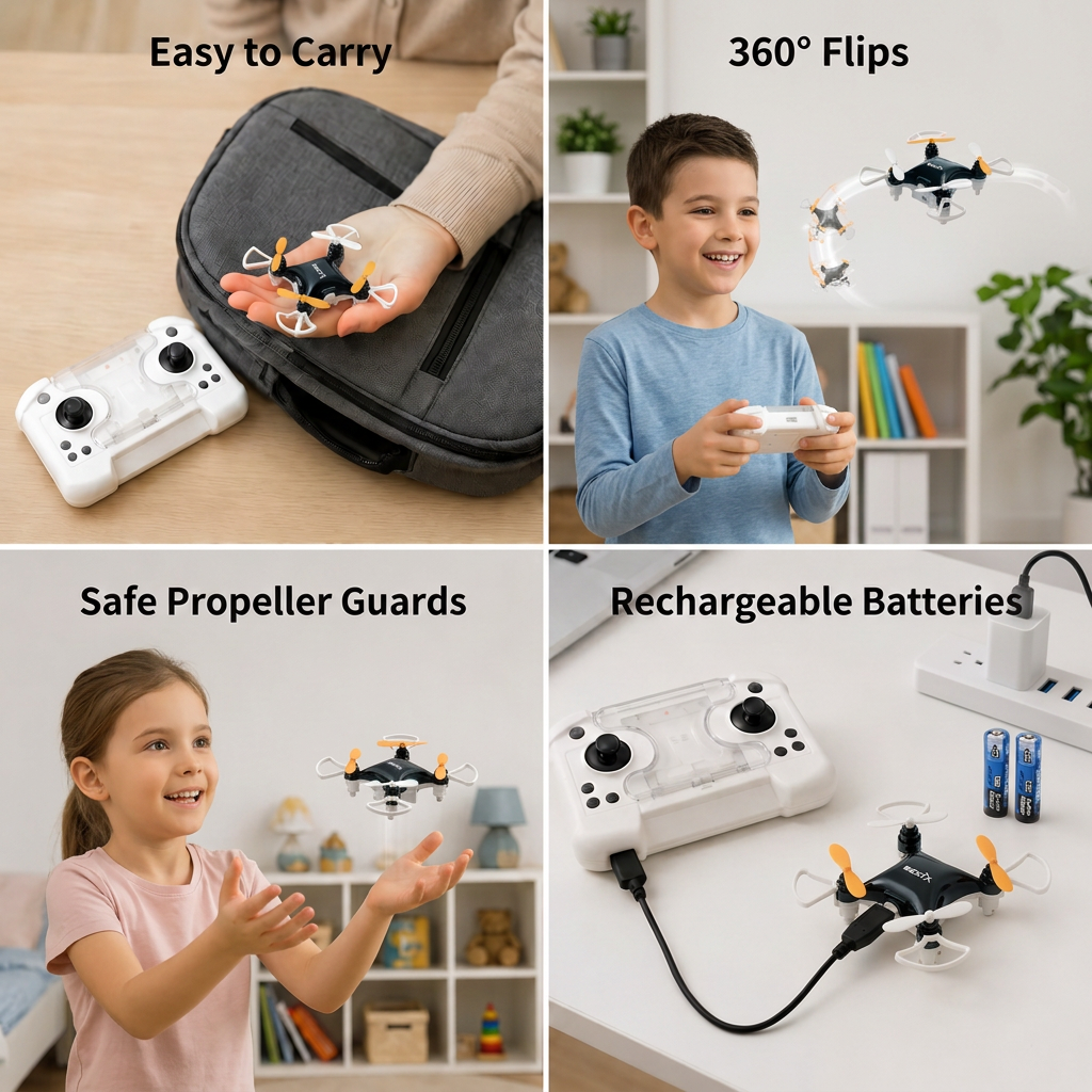 Mini Drone – RC Stunt Flyer for Kids