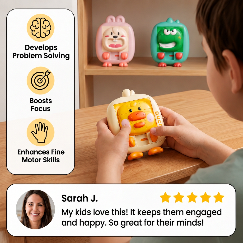 Educational Animal Sliding Puzzle Game