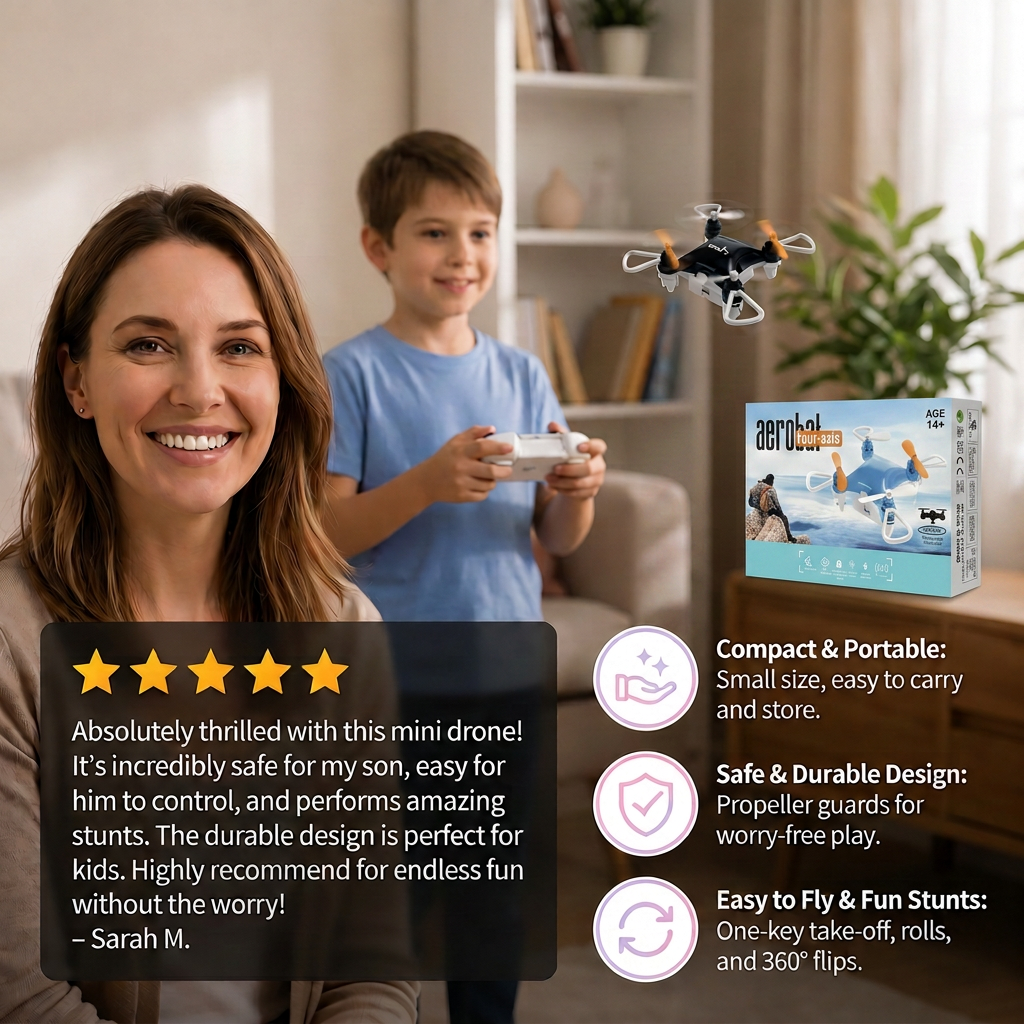 Mini Drone – RC Stunt Flyer for Kids