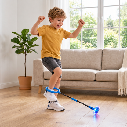 3-in-1 LED Skip Ball with Jump Counter & Timer for Kids