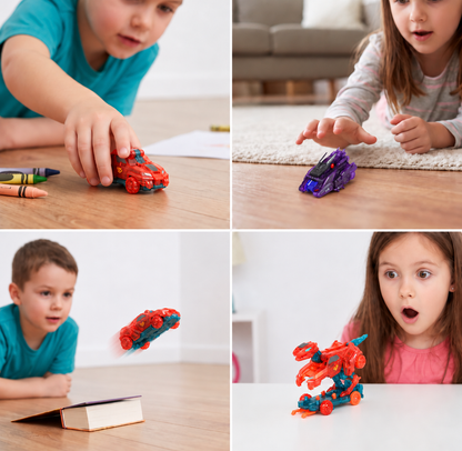 Jumping Transforming Racing Car Toy