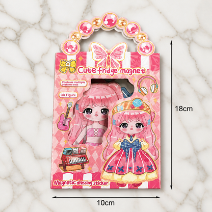 Princess Magnetic Dress-Up Set with 3D Stickers