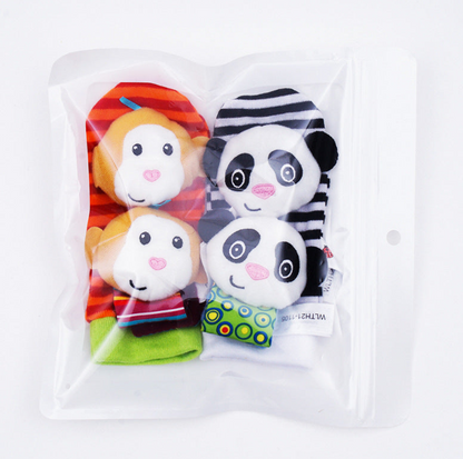 Sensory Baby Plush Socks and Wristband