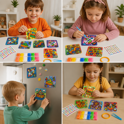 DIY Clay Sticker Art & Craft Kit for Kids