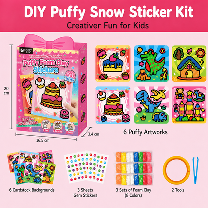 DIY Clay Sticker Art & Craft Kit for Kids