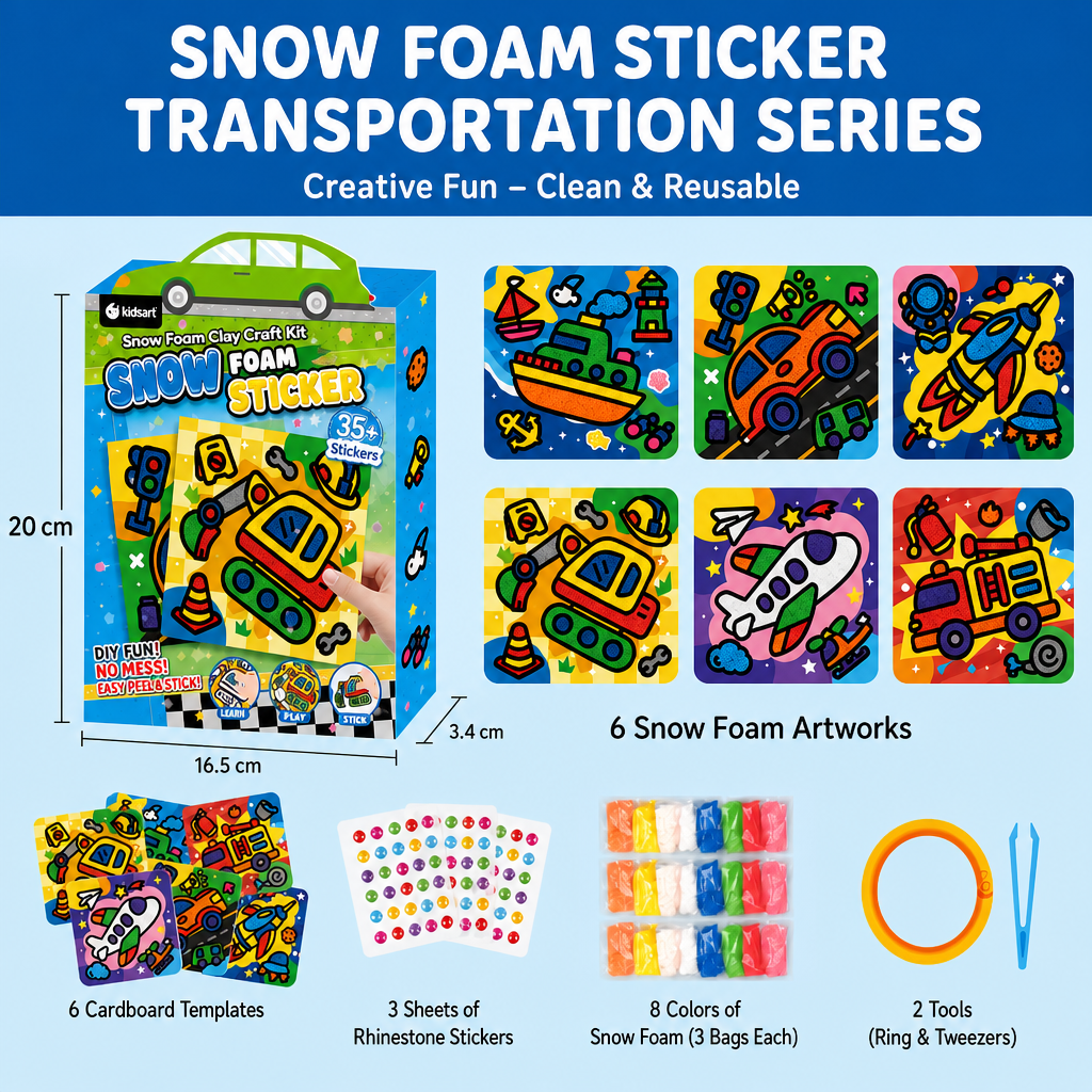 DIY Clay Sticker Art & Craft Kit for Kids