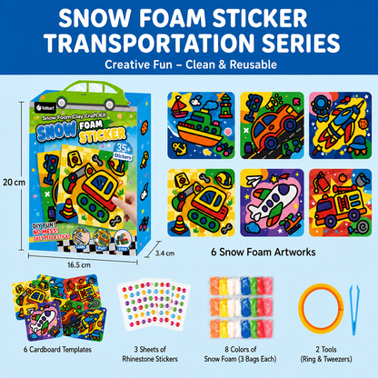 DIY Clay Sticker Art & Craft Kit for Kids