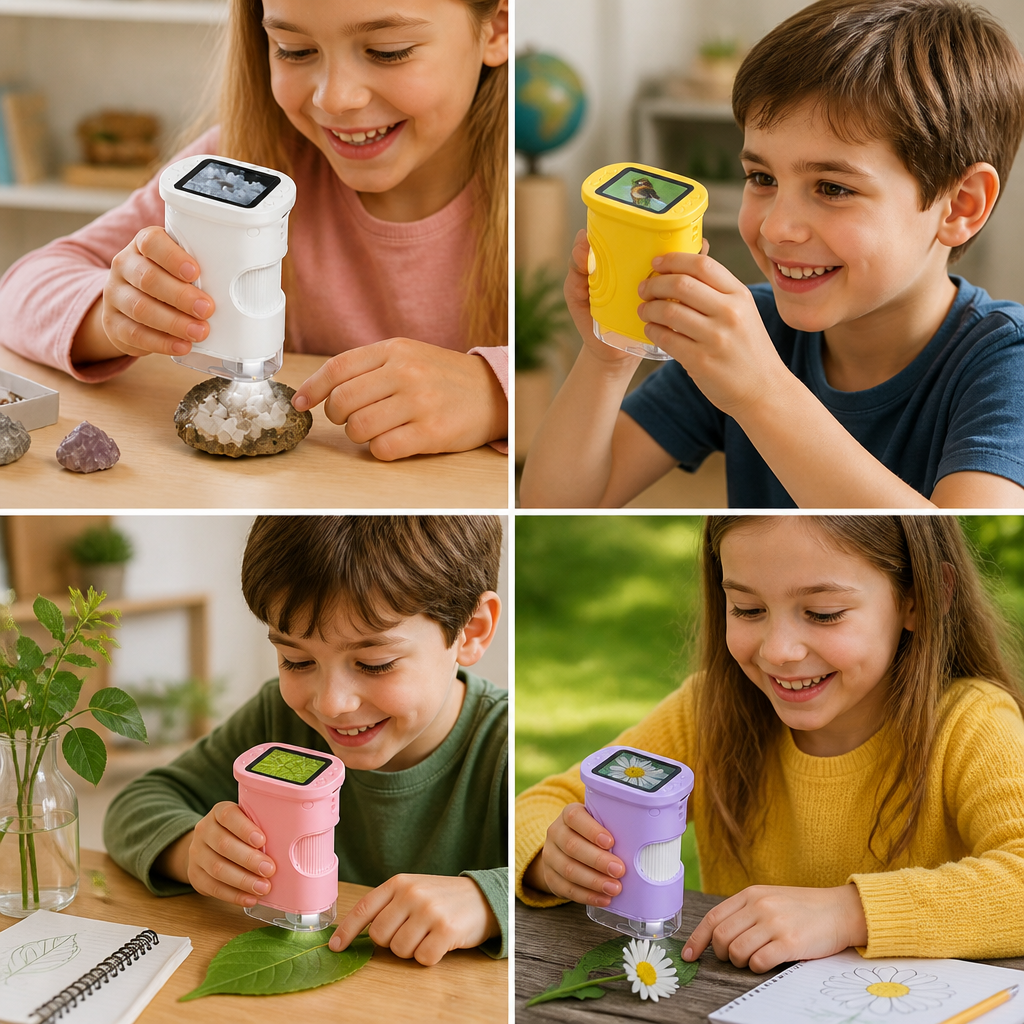 Kids’ 2-in-1 Digital Microscope & Telescope with Photo and Video Camera