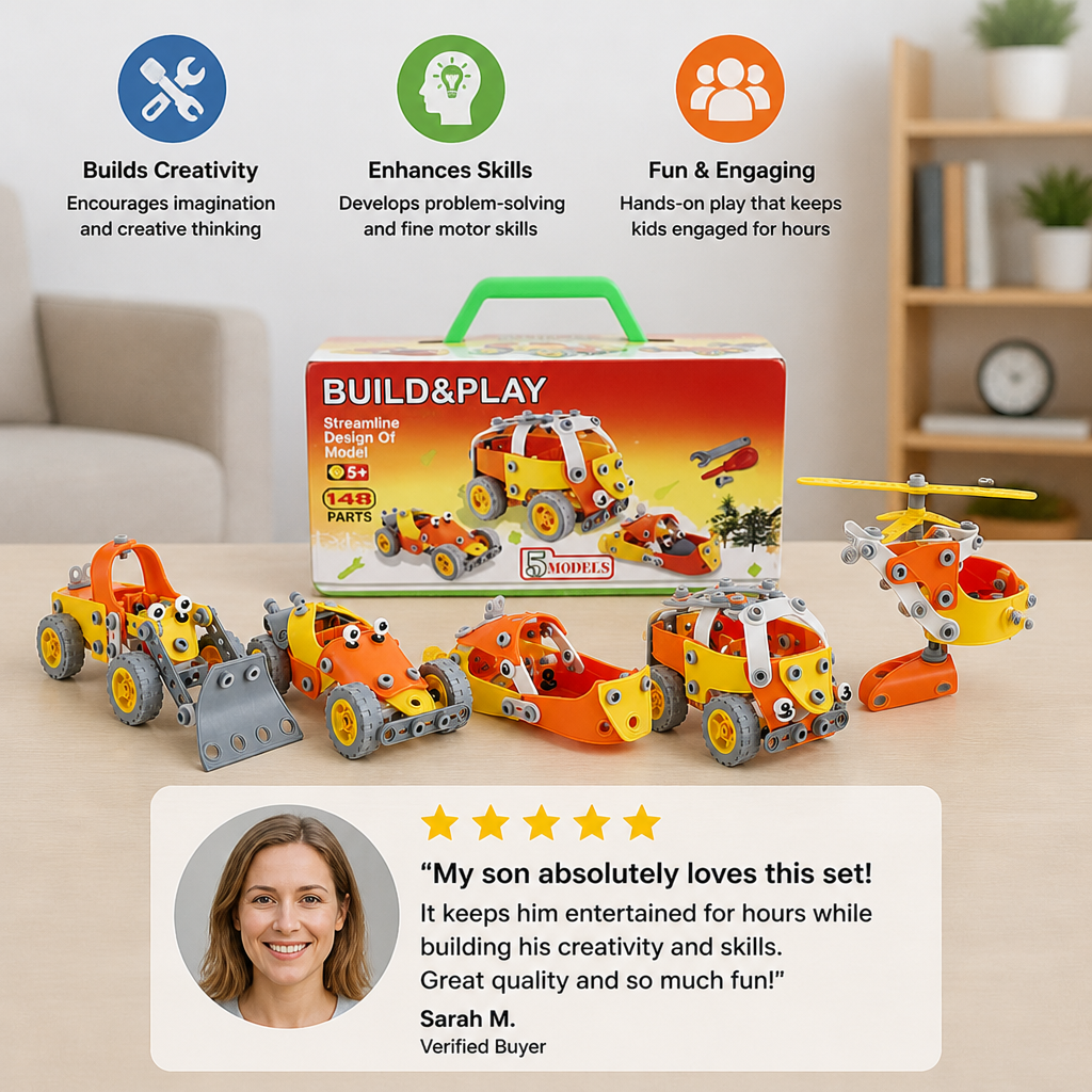 STEM Flexible Screw & Nut Building Blocks Set
