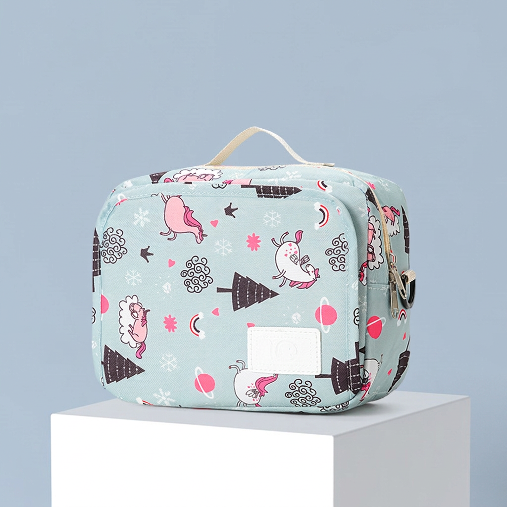 3in1 Stroller Organizer Bag – Waterproof Diaper Caddy with Insulated Pockets