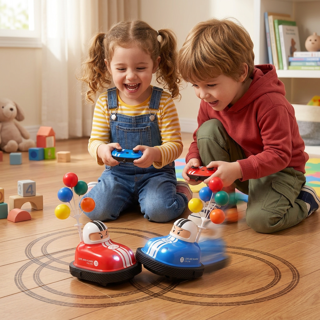 Bumper cars with skid function