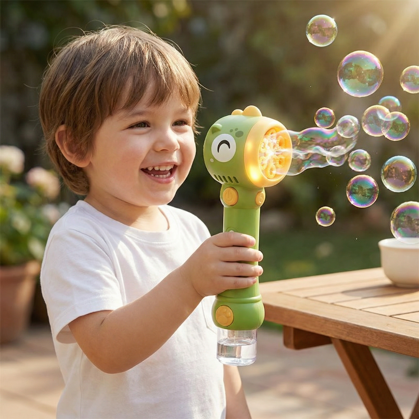 Light-Up Bubble Wand for Kids – Automatic Bubble Maker