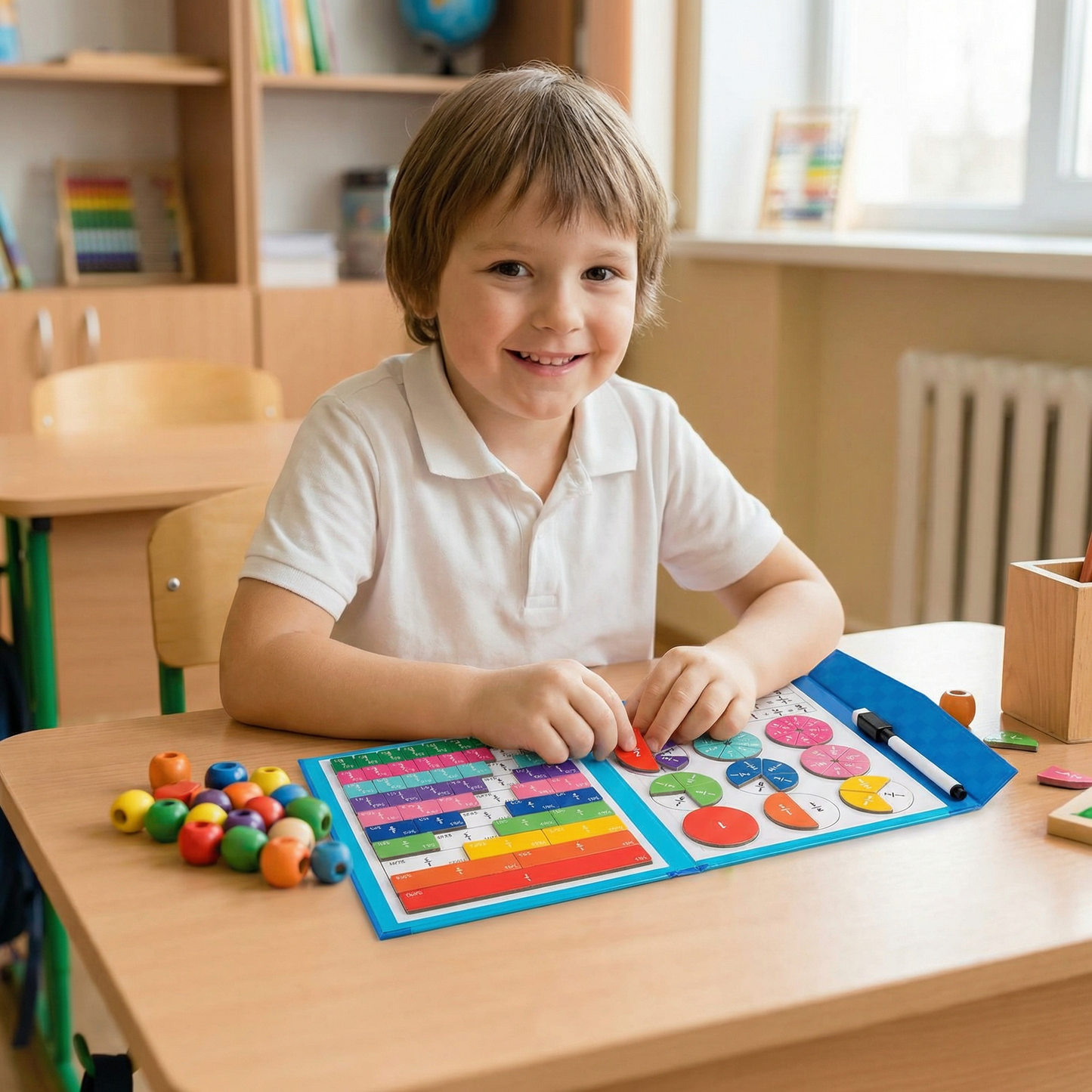 Montessori Kids Fraction Magnet Learning Toy
